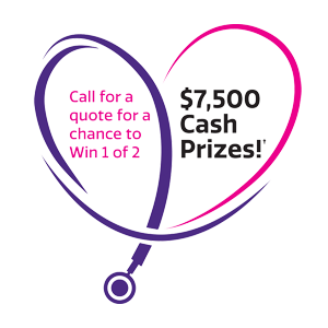 Call for a quote for a chance to win 1 of 2 $7,500 cash prizes!